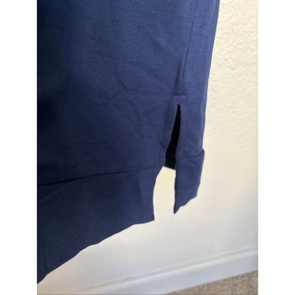 BOMBOM “Devyn” Hooded Lounge Dress – Navy Blue Women’s Small – Made in USA - Picture 10 of 12